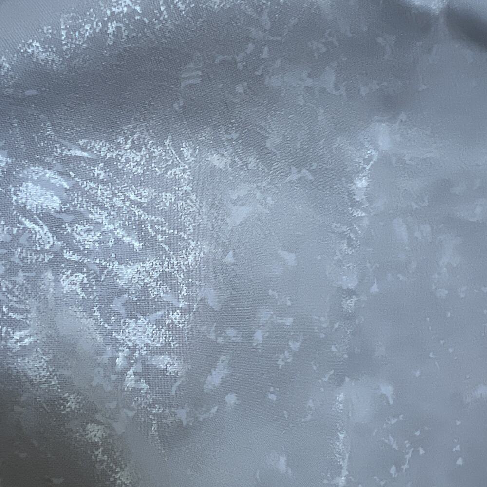 Vtg Michael Miller Fairy Frost Snow CM0376 White Silver Glitter Fabric 5+ Yards